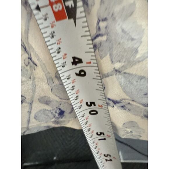 Hill House Home Angelica Nap Dress XS Blue Floral Long Sleeve 100% Viscose - Picture 11 of 13